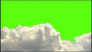 Free of copyright royalty free Cloud flying on sky green screen