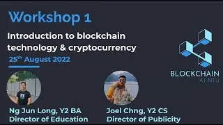Introduction to Blockchain and Cryptocurrency @blockchainatntusingapore482 22/23