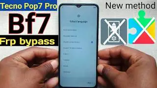Tecno Pop7 Pro (bf7) Frp bypass Android 12 