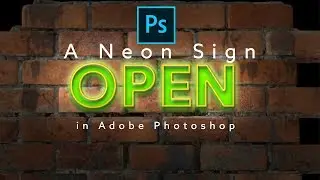 A Neon Sign in Adobe Photoshop