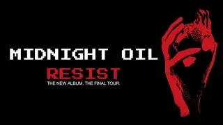 Midnight Oil concert at Rod Laver Arena playing "We Resist" 27-3-2022