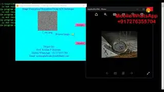 Image Encryption/Decryption Using AES Algorithm Python Project Source Code