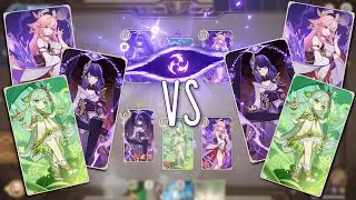 A Very Heated Battle Between Catalyze Teams | Raiden Yae Miko Nahida Deck Genshim Impact TCG