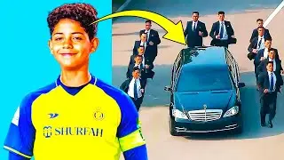Dünyanın En İyi Futbolcusunun Oğlu Olmak Böyle Bir Şey.! Cristiano Jr.'ın Nasıl Korunduğunu İzleyin!