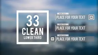 Adobe After Effects - 33 Clean Lower Third |FREE TEMPLATE|