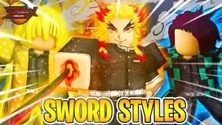*NEW* All SWORD STYLES in Anime Fighting Simulator (THUNDER IS OVER-POWERED!!)
