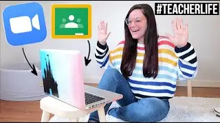 DAY IN THE LIFE of a Teacher Teaching from Home.
