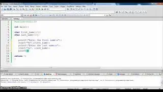 C programming Display name entered by the user  (display your name) - Part 10