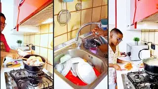 Clean and cook with me for my family of six.