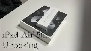 iPad Air 5th  Unboxing  | Apple Pencil 2nd | Space Gray Color
