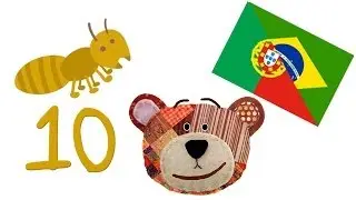Apprendre les chiffres avec les insectes en portugais