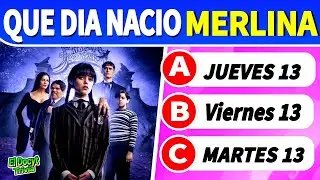 Test: ¿Cuánto sabes de MERLINA ?  Miércoles / Wednesday / Trivia / serie Netflix merlina 😱