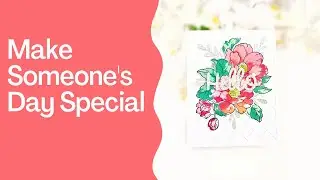 Flower Power Greetings: Handcrafted Floral Hello Card - Make Someone's Day Special!
