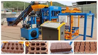 QT4-18 automatic hydraulic cement concrete hollow block making machine for blocks pavers hourdis