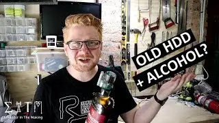 How to remove a bottle security cap ... using a hard-drive!