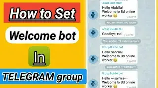 How To Set Group Robot In Telegram Group | Radiant
