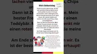German beginner reading. A1 -A2 German vocabulary