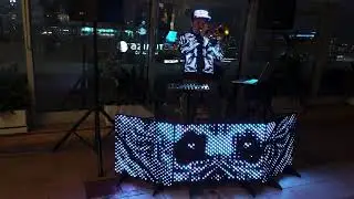 Trumpet solo and LEDs - preparty check / Соло на трубе и светодиоды - подготовка выступления.