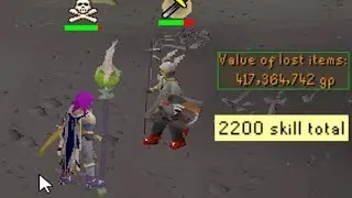 2200 total worlds Pking with 400m gear (High Risk OSRS)