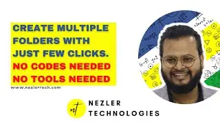 Create Multiple Folders at once. No codes, No tools needed. Easy trick 