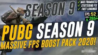 ⚡PUBG Season 9 DRAMATICALLY INCREASE FPS ❗FOR ANY PC❗ Massive Fps Boost Patch Of 2020💜