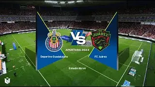 Guadalajara vs Juarez ● Liga Mx 2024 ● Gameplay Pes 2021