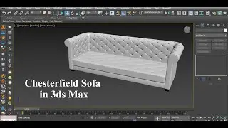 Chesterfield Sofa in 3ds Max | Sofa in 3ds Max | Sofa Modeling in 3ds Max | 3d Modeling