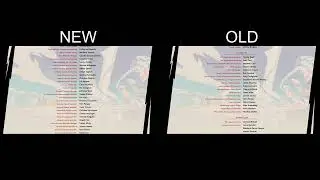 Hi-Fi RUSH New and Old Credits Comparison