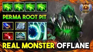 REAL MONSTER OFFLANE Underlord Aghs Scepter item Build 100% Perma Root Pit 7.35d DotA 2