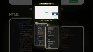 Day 50 - Video Modal Box #html #css #shorts #javascript