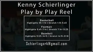 2020 Kenny Schierlinger Play by Play Demo Reel