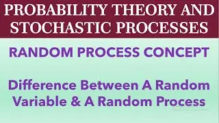 Random Process Introduction With Example # Difference between random variable and random process
