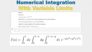 Numerical Integration with Variable Limits in Python