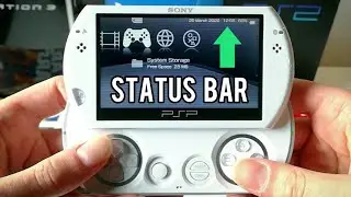 How To Add a CUSTOMIZED STATUS BAR On Every PSP/PSPGo (Date, Time, Battery Percentage)