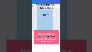 Create CTA bullet in canva #graphicdesign #graphics #design #canva #shorts #canva #trending #viral