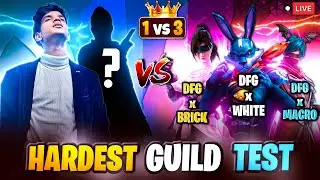 ❤️‍🔥GOLDEN CHANCE🥵 SELECTING LEGENDS😰 FOR DFG GUILD🔥| 1 VS 3❤️‍🔥 | FREE FIRE  IN TELUGU #DFG