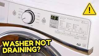 Washing Machine Repair | Fix Washer Not Draining | Drain Pump Replacement (F09 E01 Error)