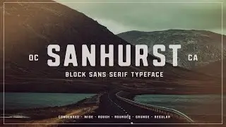 Sanhurst Sans Serif   8 Font Family Font Free Download