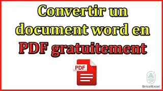 Comment convertir un document word en pdf gratuitement
