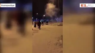 На Краснолесье парень зажёг без фитиля фейерверк ракету