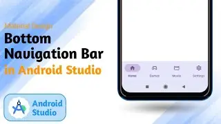 Bottom Navigation Bar in Android Studio || Bottom Menu Material Design #androidstudio