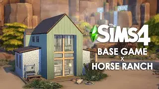 Base game & Horse ranch house | Stop Motion build | The Sims 4 | NO CC