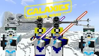 This STAR WARS MINECRAFT MOD Is AWSOME! (Galaxies: Parzi's Star Wars Mod Showcase)