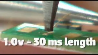 Micro Weld 50 Micron Gold Wire to Gold Pad on PCB with Sunstone DCD Welder and Micro Weld Head