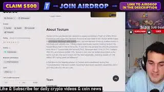 TECTUM TOKEN : Crypto Airdrop ! TET CRYPTO UPDATE | Crypto Airdrop IN TECTUM COIN ! ✅🚀