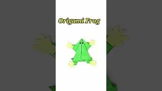 How to make Origami Frog🐸 #paperfrog #frog #origamicrafts #origami #handmade #diy #shorts #ytshorts