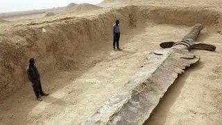 Археологи откопали огромный меч