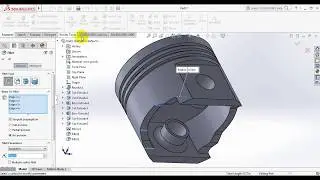 Solidworks Tutorial - how to make Piston Head