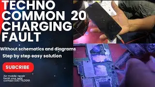 Techno common 20 charging solution || step by step dignose easy method 💯💯✅🆗#mobilerepairtraining
