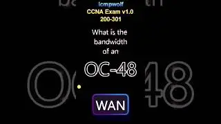 Cisco What is the bandwidth of an OC-48? - #icmpwolf #cisco exam #wan #OC-48